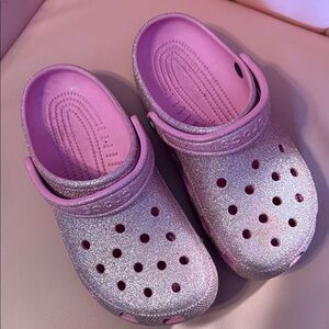 Women’s Glitter Clog Shoes - Pink